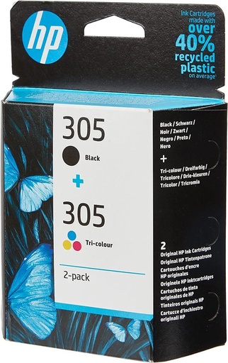 Cartouches HP 305 Noir+Tri-colors